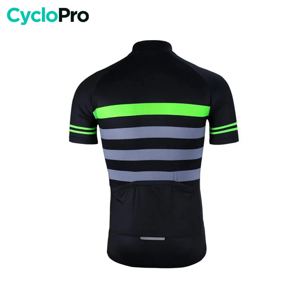 maillot cyclisme elegance vert dos