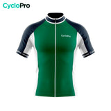 maillot cyclisme homme vert uni