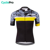 maillot cyclisme jaune camoride