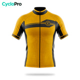 maillot cyclisme jaune diamond