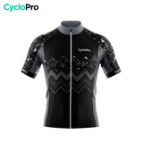 maillot cyclisme noir wave