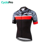 maillot cyclisme rouge camoride 34