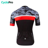 maillot cyclisme rouge camoride dos