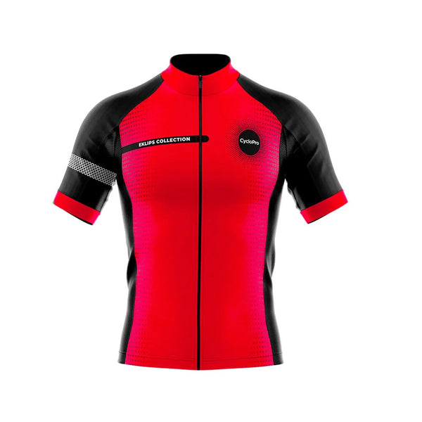 maillot cyclisme rouge eklips