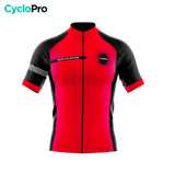 maillot cyclisme rouge eklips