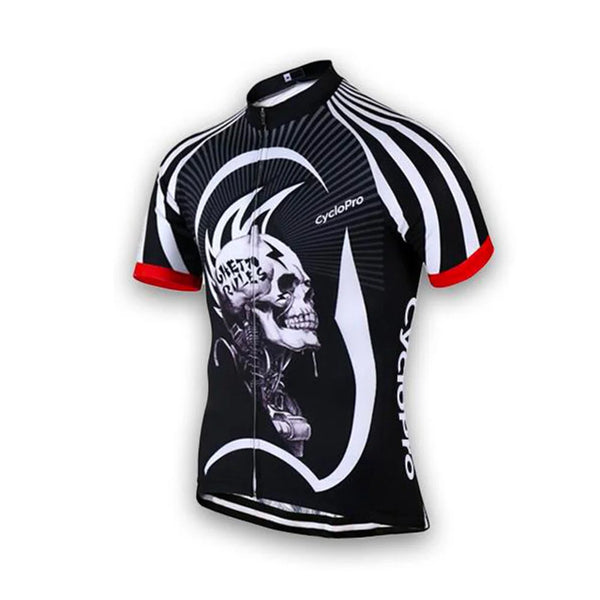 Mateju Maillot Cyclisme Unisexe, Imprimé Crâne Tenue Cycliste Mateju Maillot Cyclisme Unisexe, Imprimé Crâne Tenue Cycliste