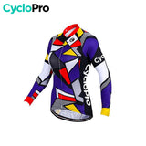 MAILLOT LONG DE CYCLISME MOSAIQUE - HIVER