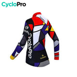 MAILLOT LONG DE CYCLISME MOSAIQUE - HIVER