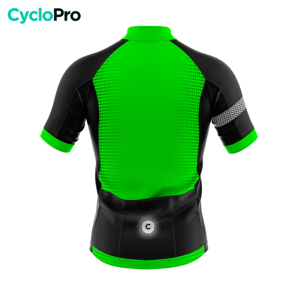 maillot cyclisme vert eklips dos