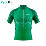 maillot cyclisme vert wave