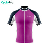 maillot cyclisme violet uni