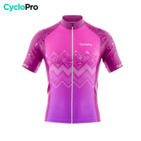 maillot cyclisme violet wave