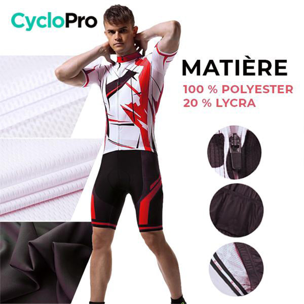 maillot cycliste motifs rouge 2