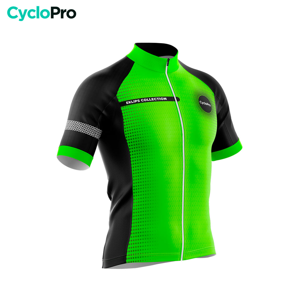 Maillot De Cyclisme Vintage Années 80 - Taille 54/M - Vert Et Coloré - Manches Courtes