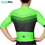 maillot de cyclisme agility vert dos homme 1