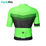 maillot de cyclisme agility vert dos