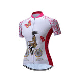 Maillot de cyclisme Femme - Fleuri Maillot manches courtes pour femme GT-Cycle Outdoor Store Rouge S 