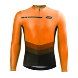 maillot long cycliste agility orange 1