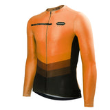 maillot long cycliste agility orange 3