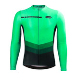 maillot long cycliste agility vert 4