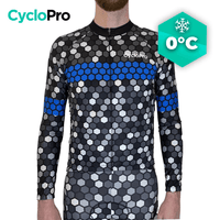 MAILLOT LONG DE CYCLISME BLEU - HIVER - ATMOSPHERE+ Maillot thermique homme GT-Cycle Outdoor Store S 