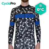 MAILLOT LONG DE CYCLISME BLEU - HIVER - ATMOSPHERE+ Maillot thermique homme GT-Cycle Outdoor Store S 