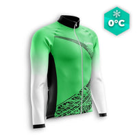 MAILLOT LONG DE CYCLISME HIVER VERT - TRACE+ Maillot thermique homme GT-Cycle Outdoor Store S 