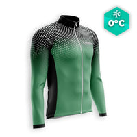 MAILLOT LONG DE CYCLISME HIVER VERTE - DIMENSION+ Maillot thermique homme GT-Cycle Outdoor Store S 