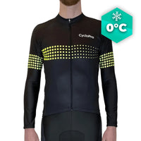 MAILLOT LONG DE CYCLISME JAUNE - HIVER - LIBERTY+ Maillot thermique homme GT-Cycle Outdoor Store S 