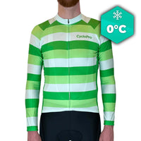 MAILLOT LONG DE CYCLISME VERT - HIVER - ÉVASION+