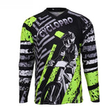 maillot manches longues vtt noir vert 1