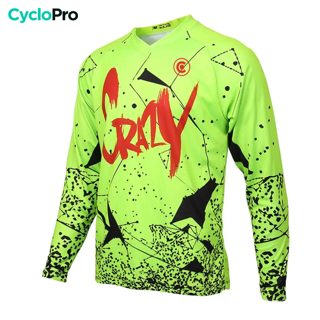 Maillot Cycliste Vintage VCSV Cyclo Club – Acrylique Vert/blanc, Homme Taille M