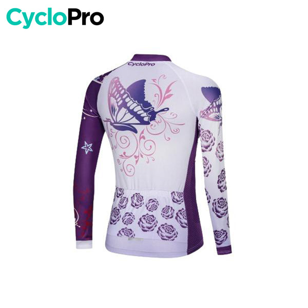 MAILLOT LONG DE CYCLISME BUTTERFLY - HIVER