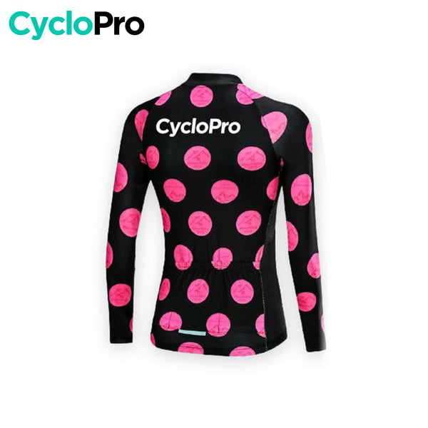 MAILLOT LONG DE CYCLISME PINKY - HIVER