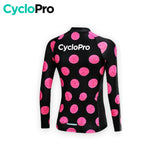 MAILLOT LONG DE CYCLISME PINKY - HIVER