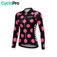 MAILLOT LONG DE CYCLISME PINKY - HIVER