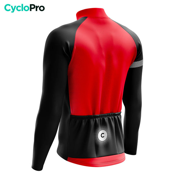 Tenue cycliste hiver Rouge - Eklïps - DESTOCKAGE