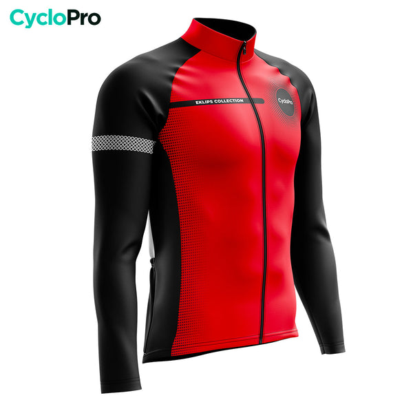 Tenue cycliste hiver Rouge - Eklïps - DESTOCKAGE