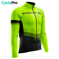 Maillot cycliste hiver Jaune Fluo - Agility - DESTOCKAGE