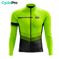 Maillot cycliste hiver Jaune Fluo - Agility - DESTOCKAGE