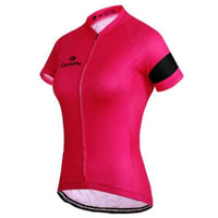 MAILLOT VÉLO DE ROUTE ROSE - ÉLÉGANCE+ - DESTOCKAGE