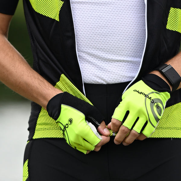 mitaines velo jaune cyclopro 6