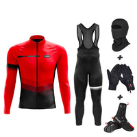 Pack Complet Hiver Rouge Agility - Tenue + Gants + Couvre-chaussures + Cagoule