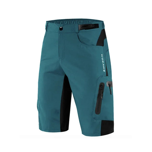 short vtt homme bleu