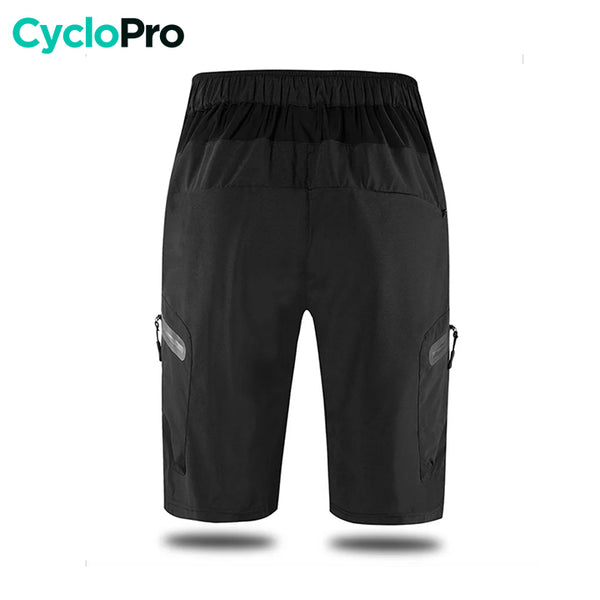 Short VTT homme noir dos