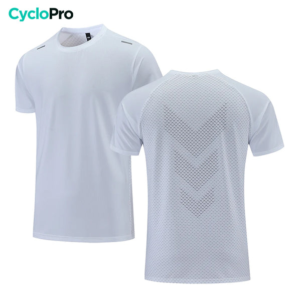 t shirt running homme blanc