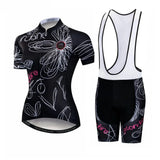 tenue cyclisme ete femme drawing bretelles