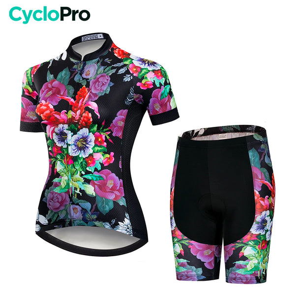 tenue cyclisme ete femme flower sans bretelles