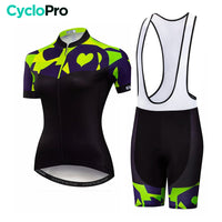 tenue cyclisme ete femme heart bretelles