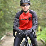 tenue cyclisme hiver rouge eklips 2